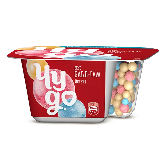 Йогурт с насыпками бабл-гам
