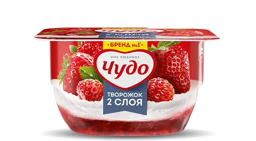 Воздушный творожок ЧУДО Клубника-Земляника - купить на сайте