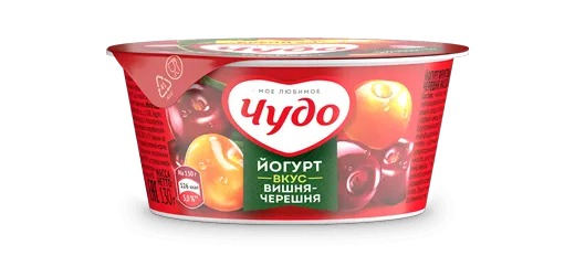 Густой йогурт ЧУДО Вишня-Черешня - купить на сайте