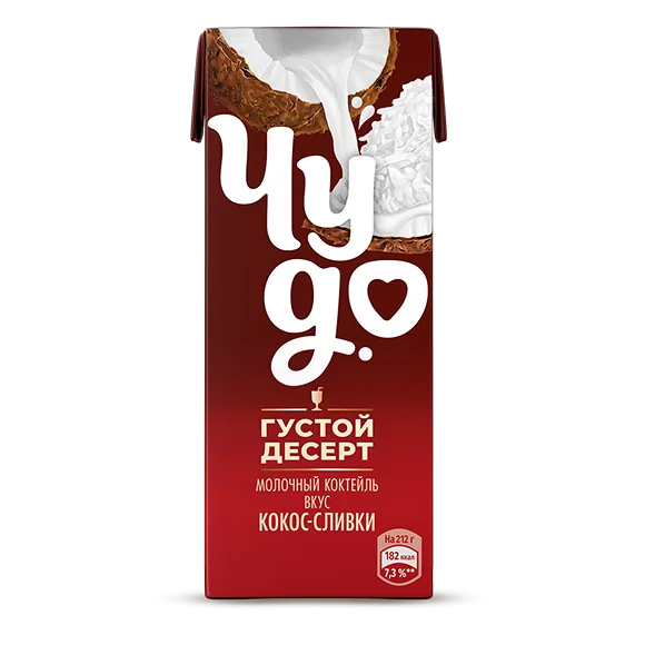 Молочный коктейль кокос-сливки