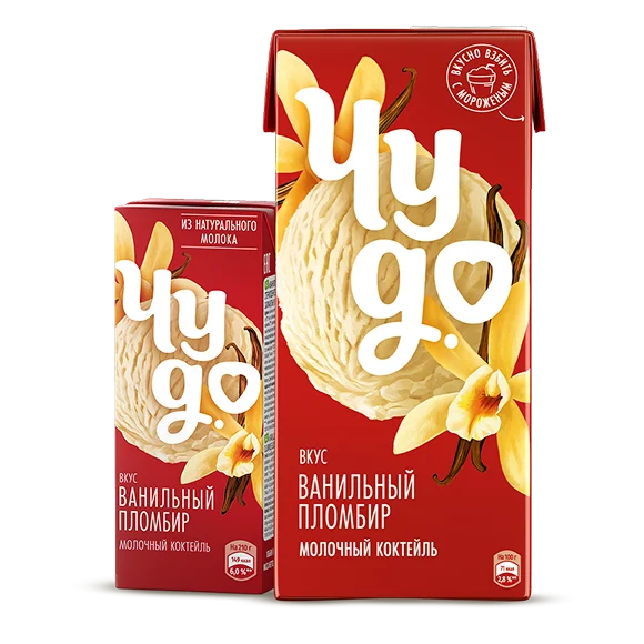 Молочный коктейль ванильный пломбир